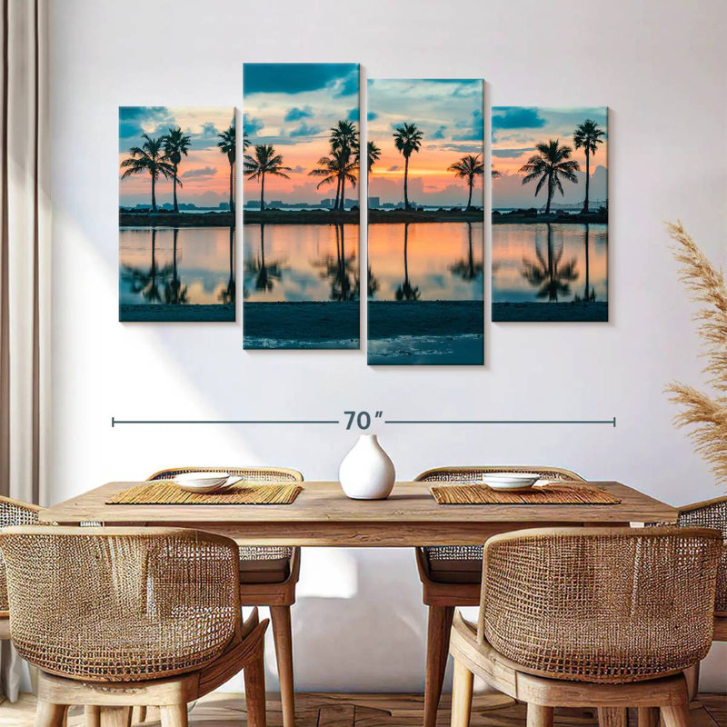 Gillard Lake Palms Reflection, 42" H x 68" W