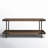 Nikole 42" W Solid Wood and Metal Bench with Lower Shelf 