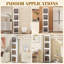 Armoire de rangement de salle de bain pliante verticale en plastique avec roulettes