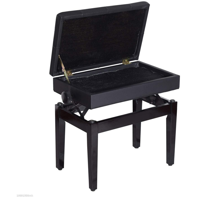 Banc de rangement rabattable en similicuir