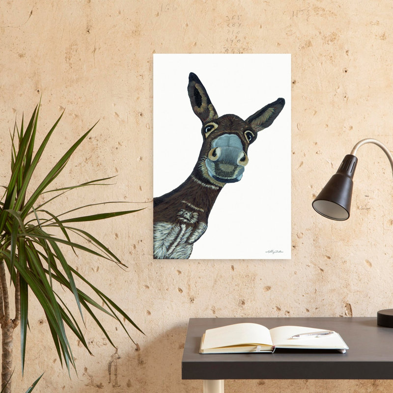 «Hey There Donkey», art contemporain, H 24 po x l 16 po