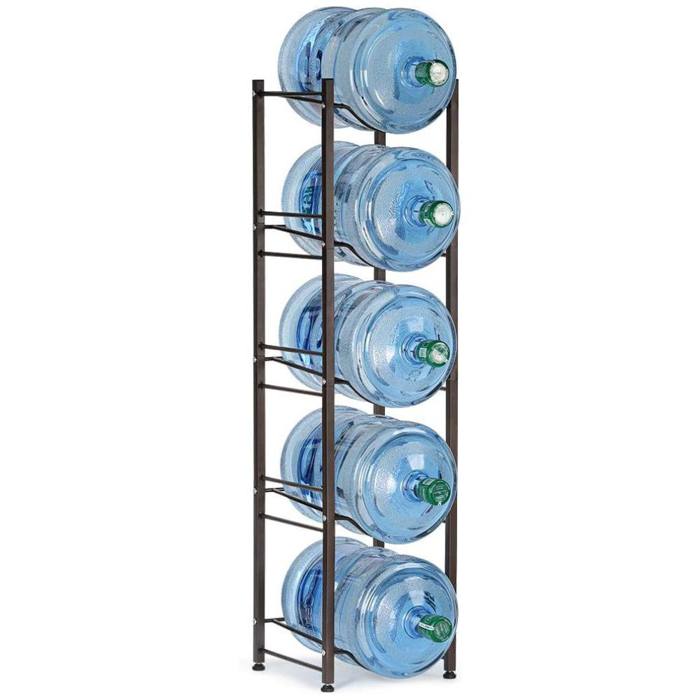 Rebrilliant 5 Gallon Water Jug Holder, 5 Tiers Brown Heavy Duty Water ...