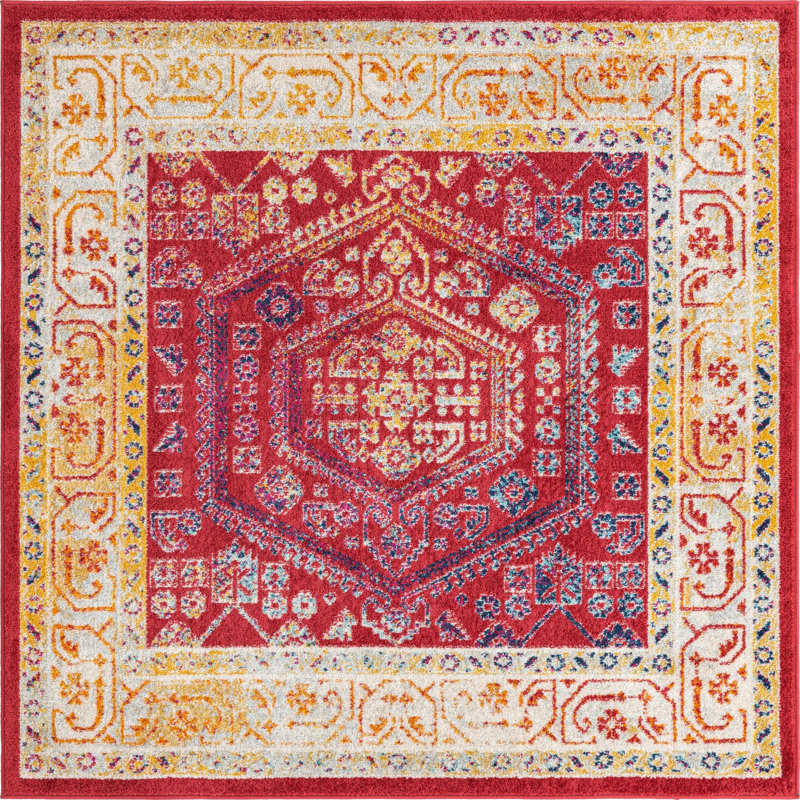 Milojica Oriental Indoor Rug, Square 6'