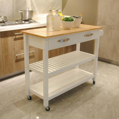Kitchen Trolley, Color And Ample Storage Space Large Capacity Convenient