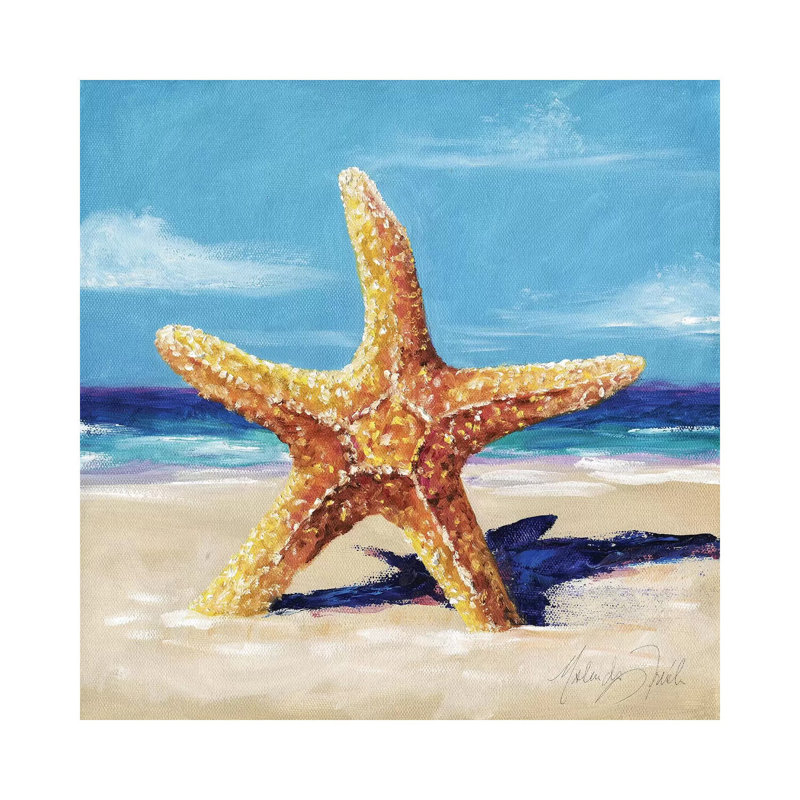 Star 1 Piece Wall Art on Canvas, 66.04 cm H x 66.04 cm W x 1.91 cm D, Canvas
