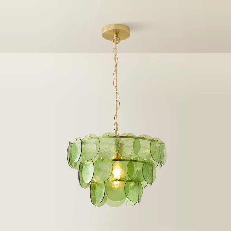 Alilyana 1 - Light Chandelier, Green