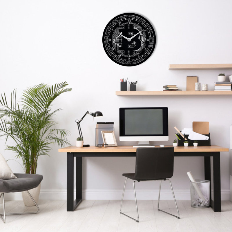 Lise Metal Wall Clock, 69" H x 69" W x 2" D