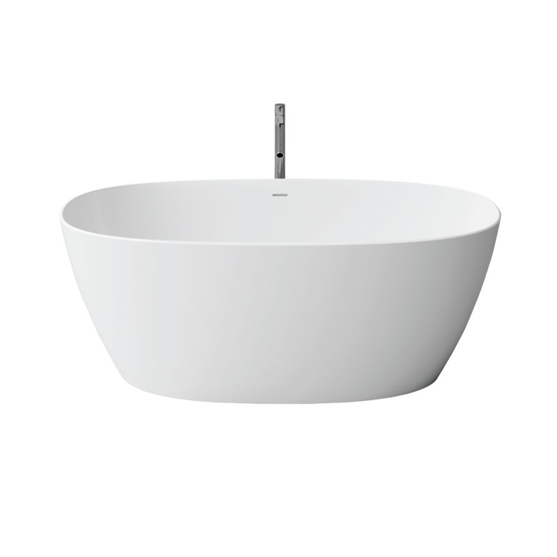 66.65 " L x 28.15 " W Freestanding and Mounting / Installation Required Soaking Solid Surface Bathtub