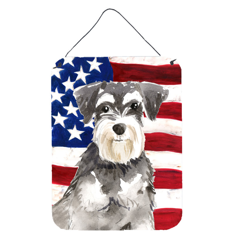 Décoration murale estampes suspendues, Schnauzer #2, Shar Pei patriotique
