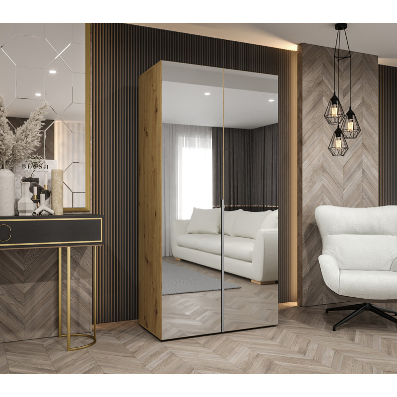 Manufactured Wood Wardrobe, Artisan Oak/Cashmere