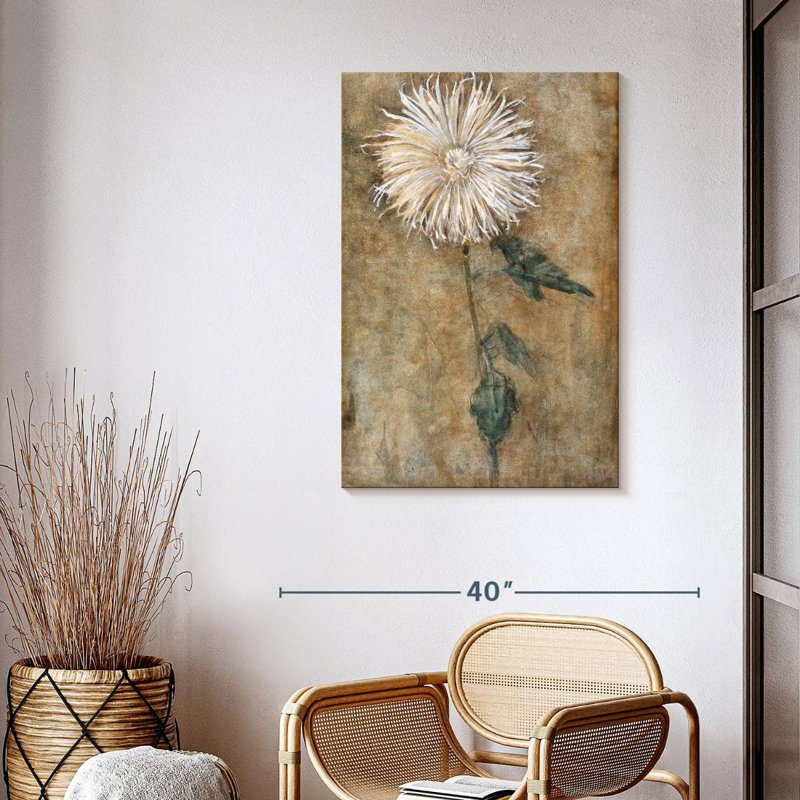 Chrysanthème 1900, H 39 po x l 26 po