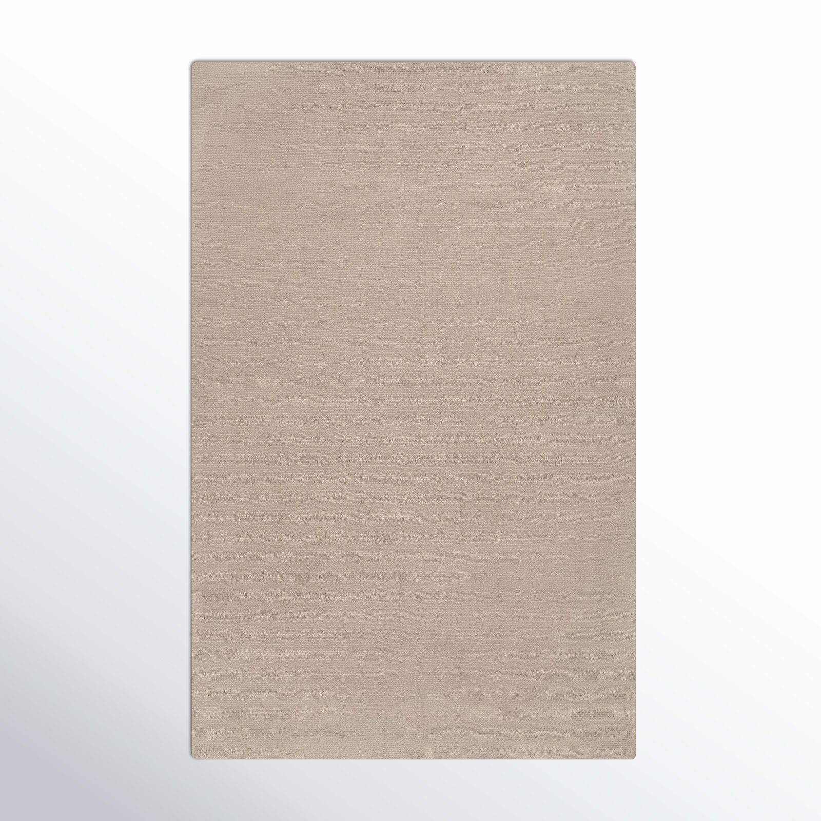 Crowe Doeskin Hand-Woven Wool Rug, Rectangle 5' x 8'