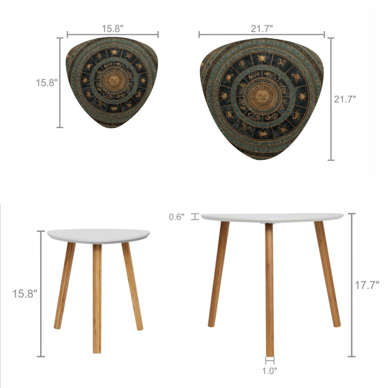 Ensemble de 2 tables basses gigognes Triangle