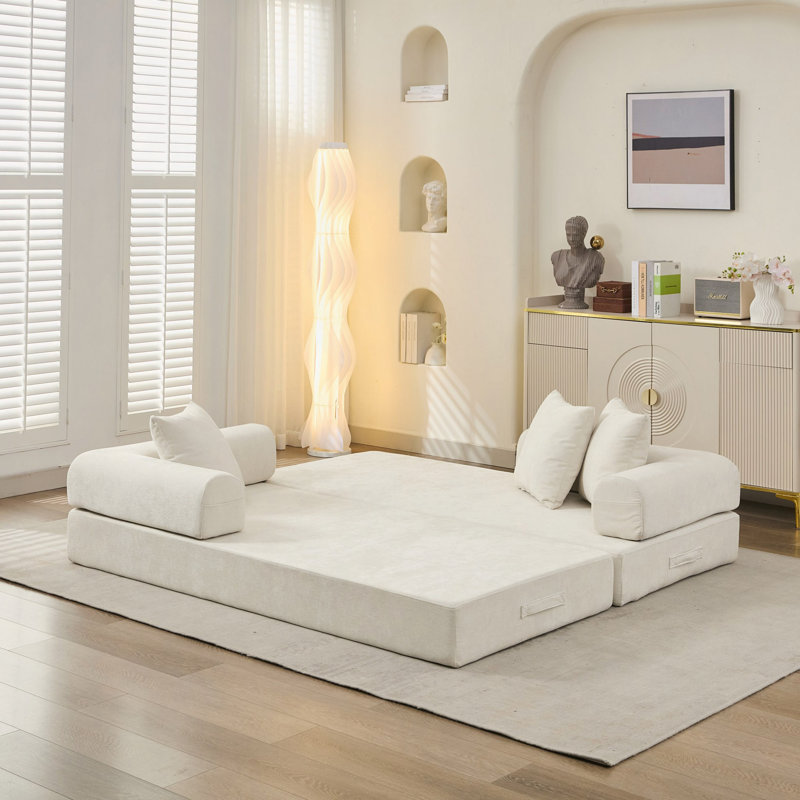 Canapé-lit pliant confortable Comfy, Beige