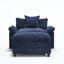 Fauteuil d'appoint moderne avec repose-pieds en chenille moderne-1888819545