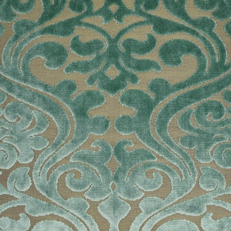 Damascus Pillow Cover & Insert, Sky, Square 24"