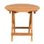 Table d'appoint pliable d'extérieur en bois, longueur réglable, structure, aspect naturel et élégant