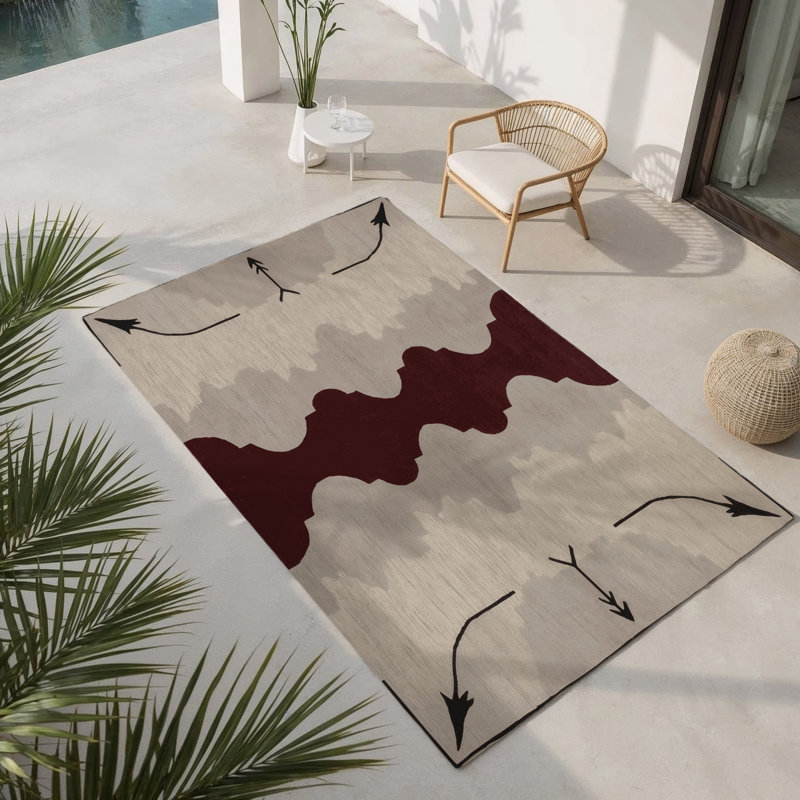 Tapis intérieur et extérieur Dimensional, Rectangle 1 pi 6 po x 2 pi 6 po