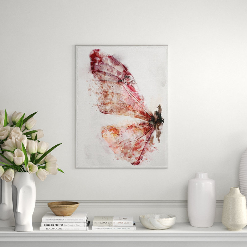 Watercolour Wings I Print by Zoey Riley, 32" H x 24" W, Knife Gel