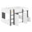Modern Loft Bed with Playhouse Design & Storage-543320826