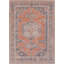 Tapis oriental brûlé orange / bleu lavable à la machine Bria-257245509