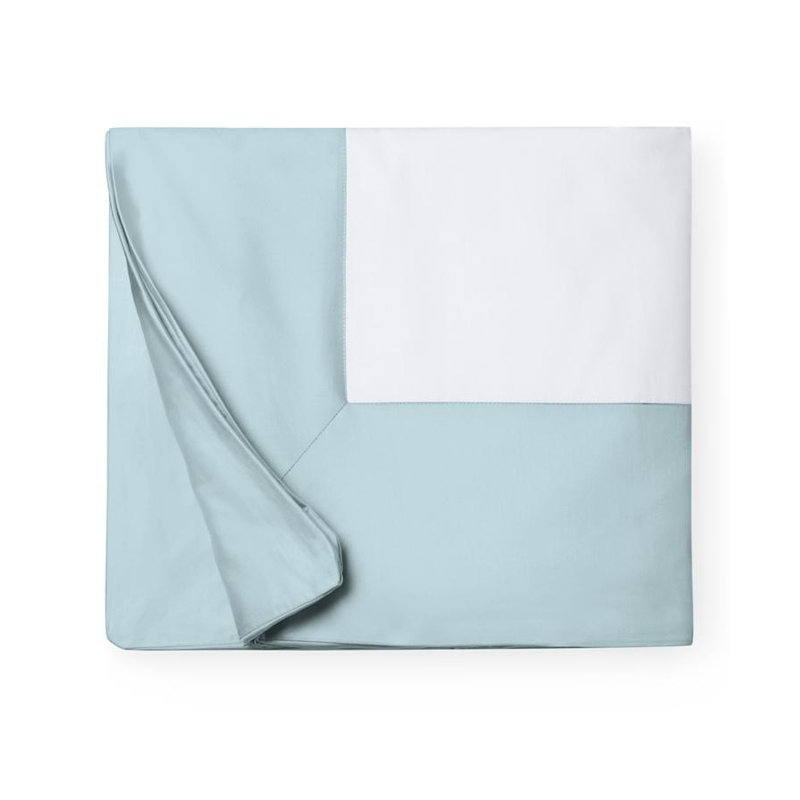 Casida Duvet Cover, Full Duvet Cover, White/Poolside