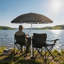 Ensemble de chaise de pique-nique portable et pliable avec parasol, noir-130585931