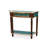 36.61" Blue Rectangular Solid Wood Console Table