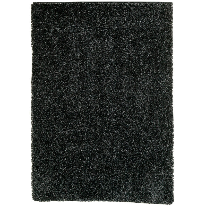 Sybil Solid Colour Shag Area Rug, Rectangle 120 x 170cm