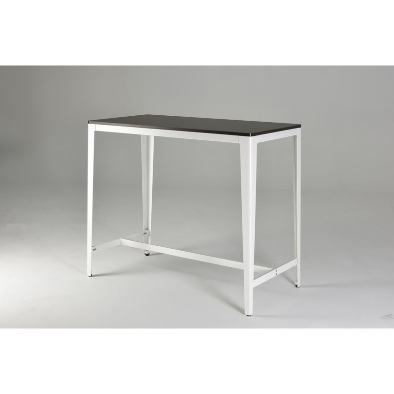 Farmhouse Style Minimalist Counter Height Table In Brown/ White