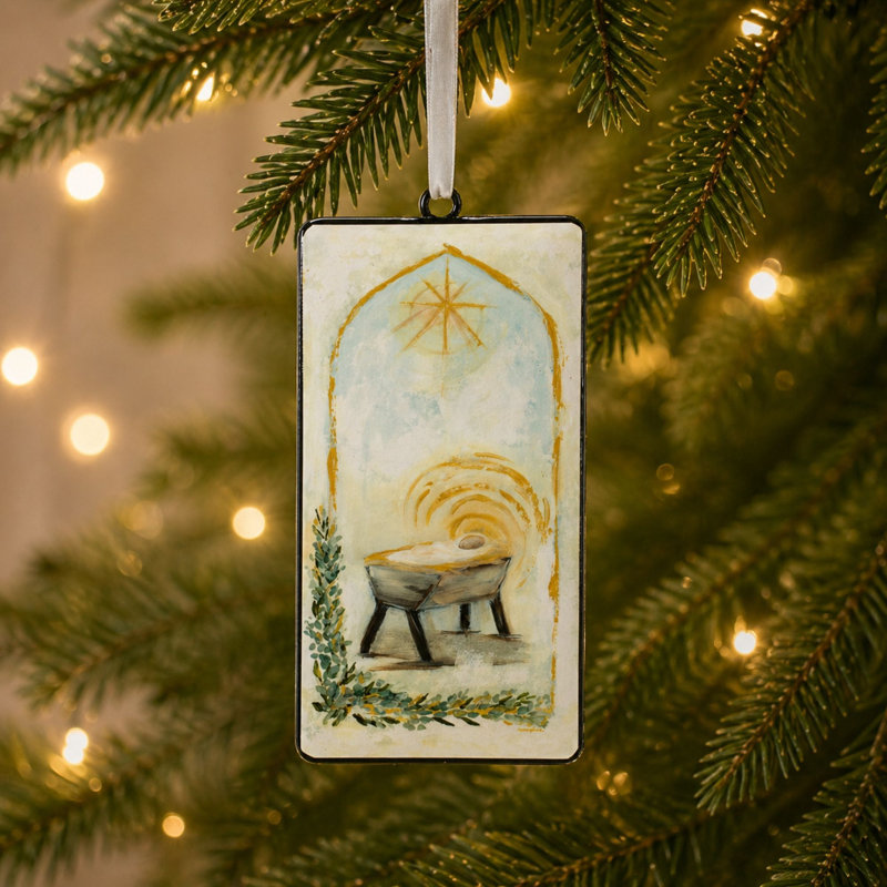 Nativity Manger Ornament