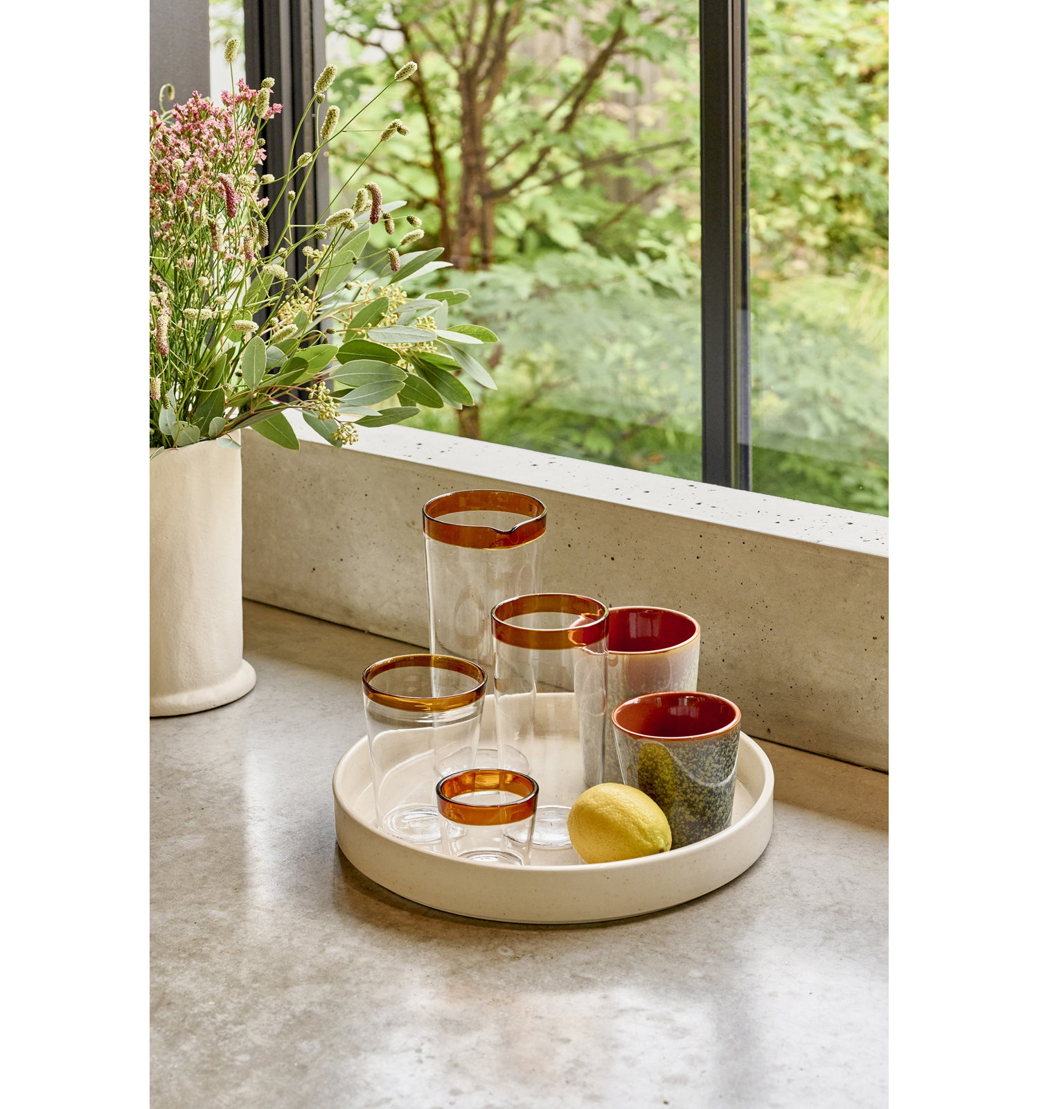 Wine Glass, Amber, 13 oz.