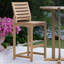 Somerset Side Barstool 5pc Teak Bar Set