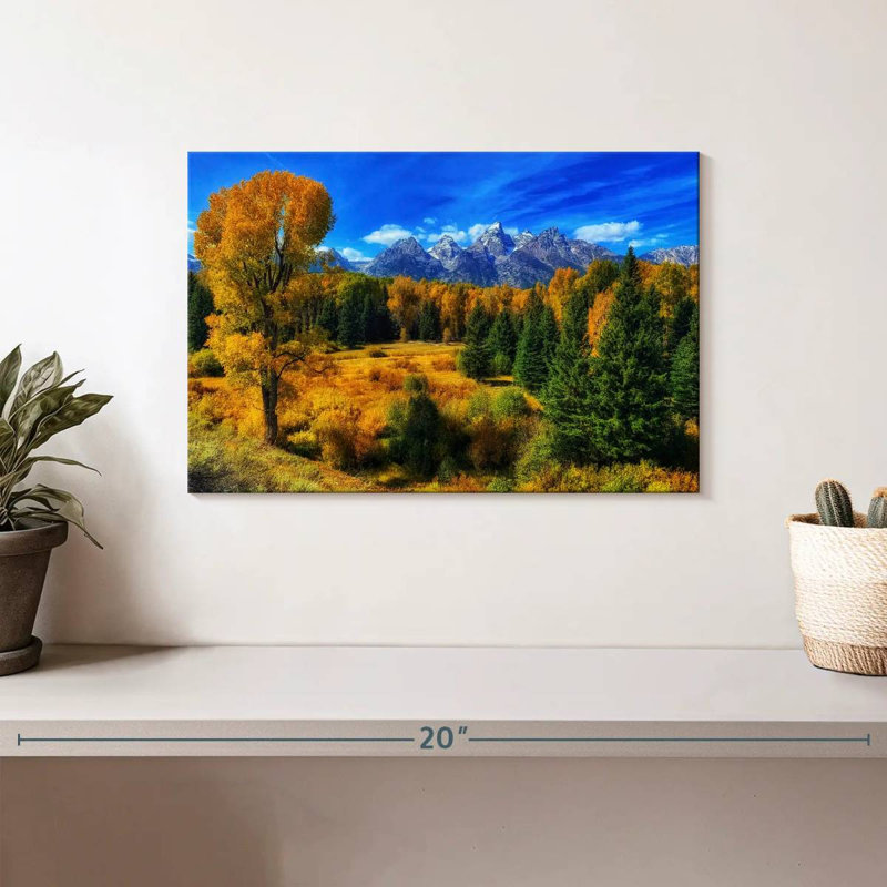 Alvord Jackson Hole Wyoming en automne, H 8 po x l 12 po
