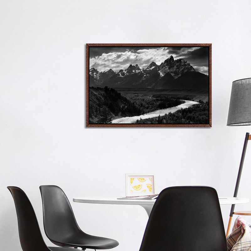 Ansel Adams - Print on Canvas, 101.6 cm H x 66.04 cm W, Brown Framed