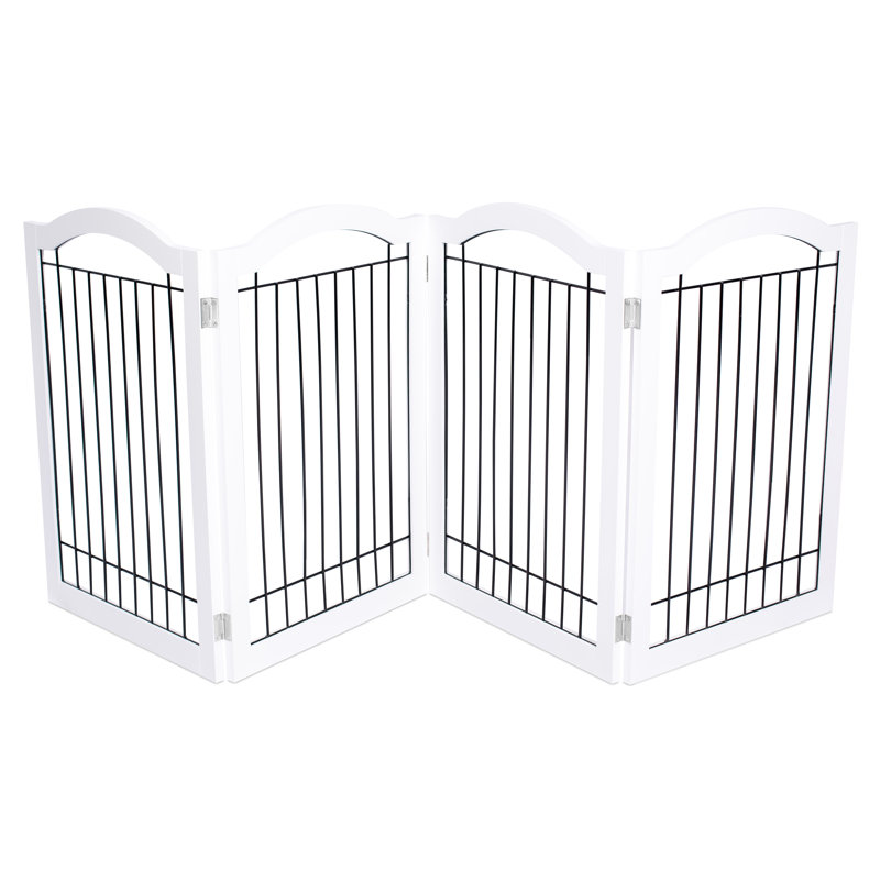 Barrière autoportante pour animaux, Blanc