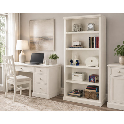 Bibliothèque standard en bois massif Irie H 72 "x l 32"