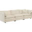 5 canapé d'angle convertible, canapé modulaire en U avec repose-pieds réversible, chenille beige pour un salon moderne et confortable 2 repose-pieds de style minimaliste