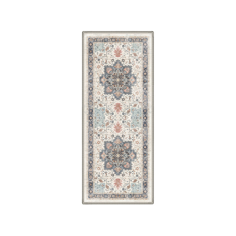 Tapis rond lavable à la machine Roehit, Rond 5 pi
