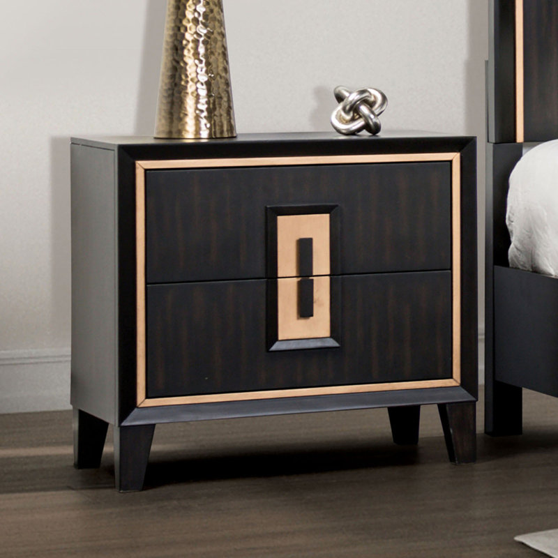 Table de chevet moderne espresso