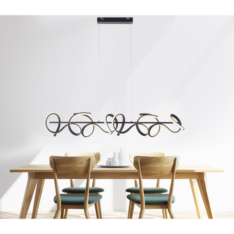 Olivares 4 - Light Black LED Unique/Statement Pendant