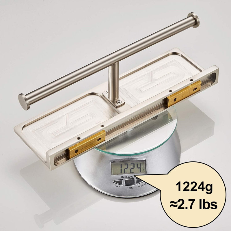 Porte-papier hygiénique double rouleau avec tablette, fabrication, distributeur de papier hygiénique de style hôtel, antirouille et durable