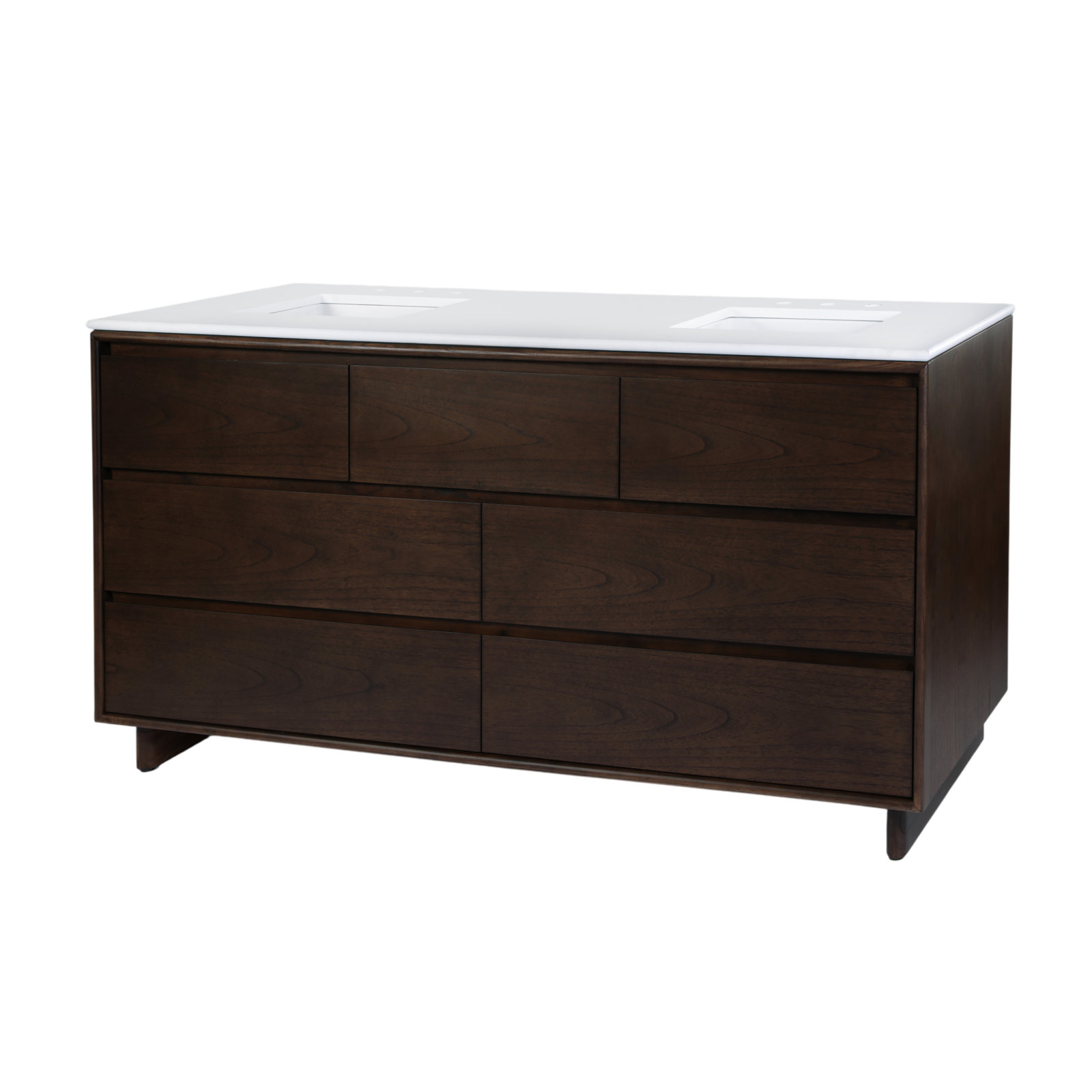 Soleil Pine Single Bathroom Vanity, Brown, 72"
