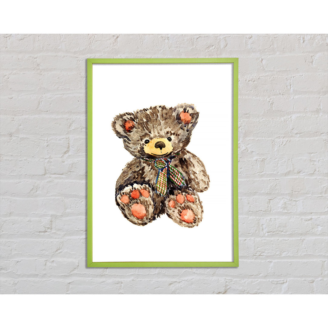 Teady Bear Tie Gerahmter Druck