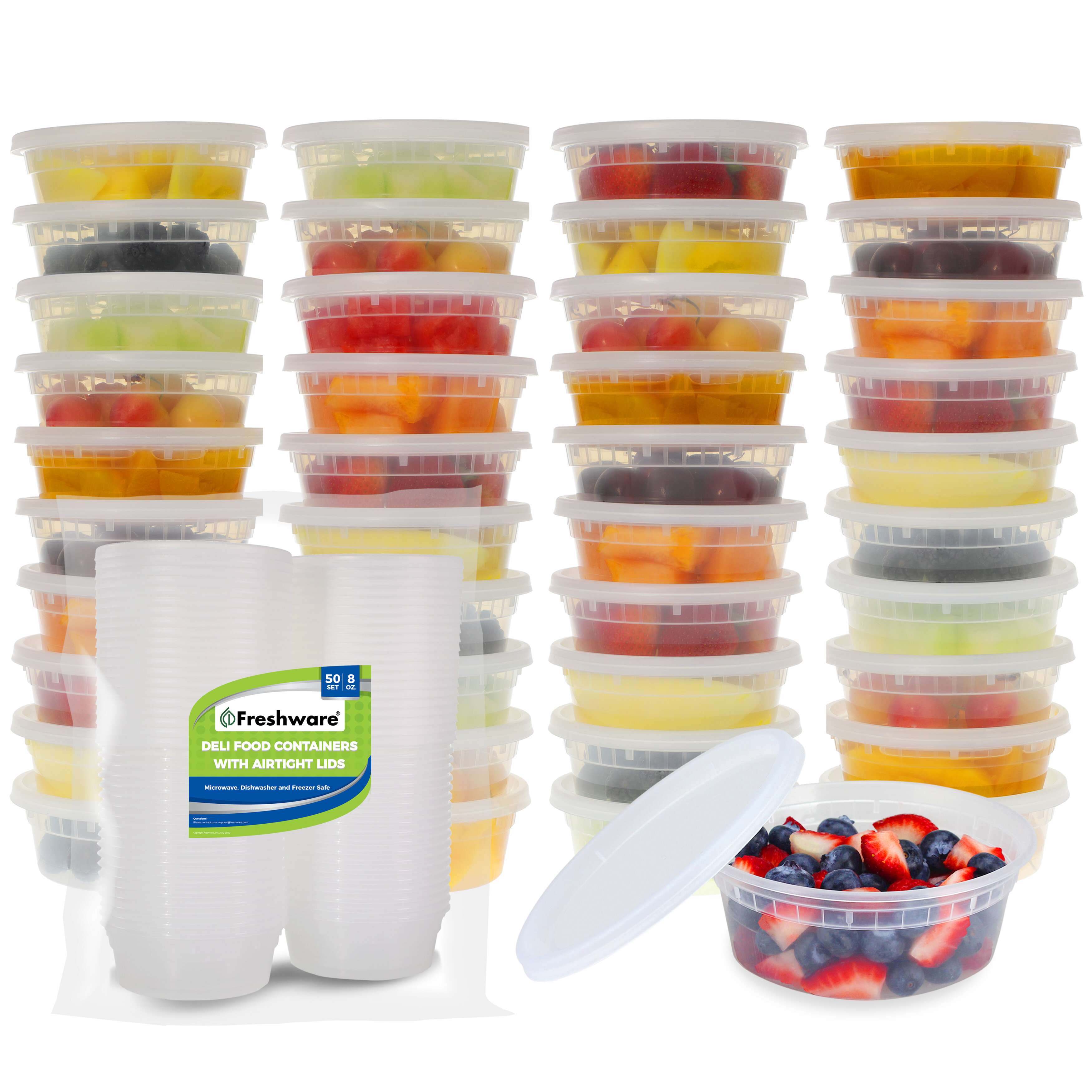 Lowest Price: 21 Pack Freshware Meal Prep Containers 3