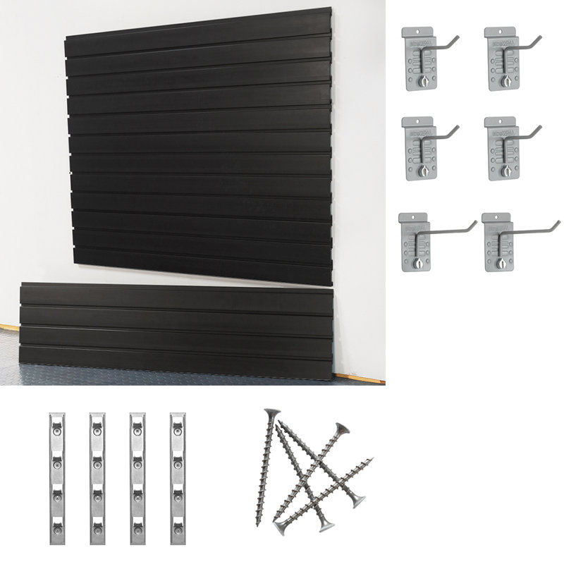 Slatwall Medium Standard Duty Starter System, Black