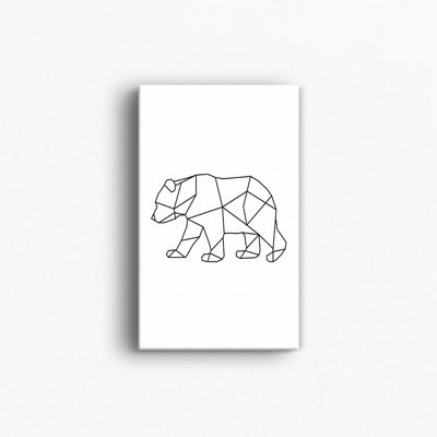 «Bear Walk 12 X 18 Baby Canevas», art