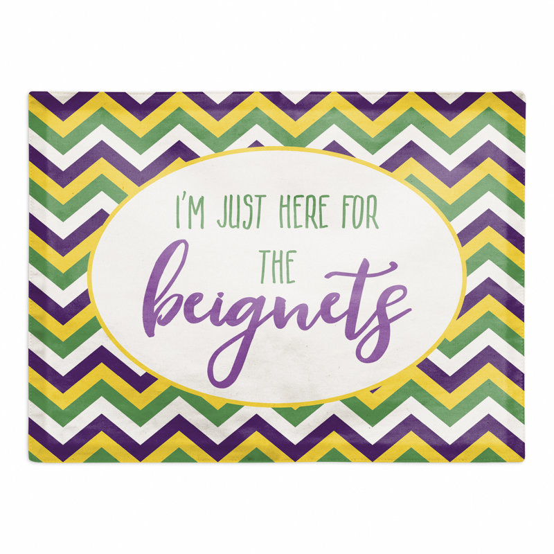 Polyester Chevron Rectangle Placemat