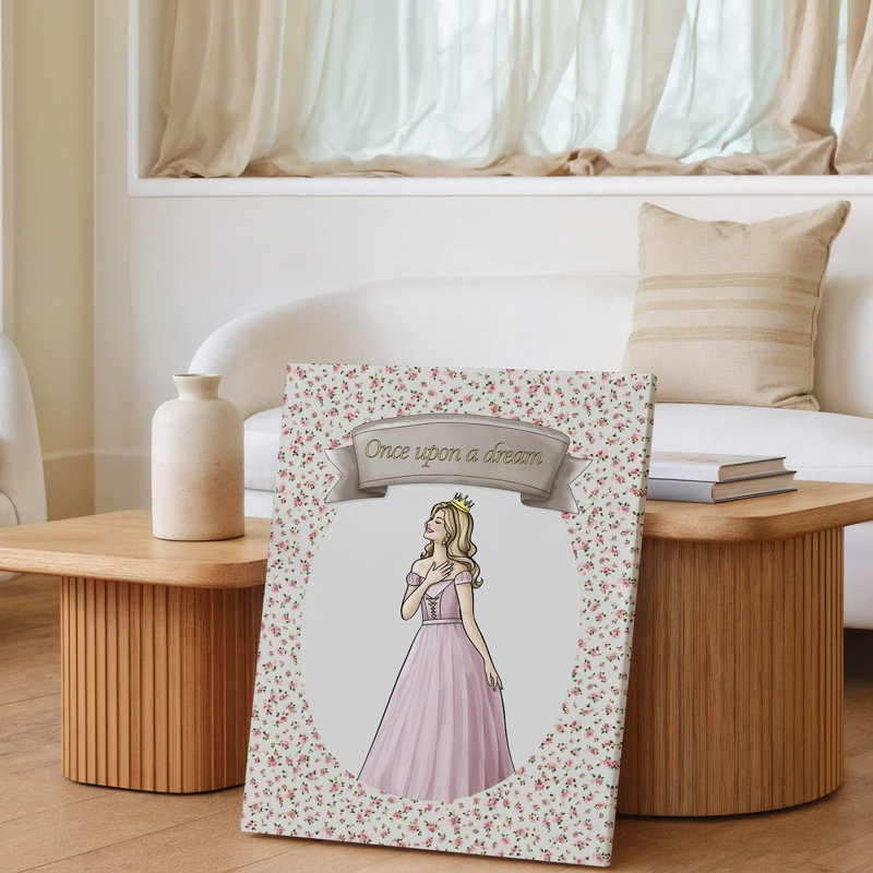 Reproduction d'art sur toile, "Princesse de conte de fées en art mural", H 12 po x l 9 po