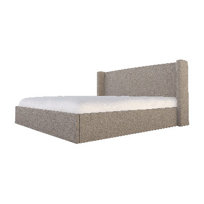 Chloe Upholstered Wingback Bed